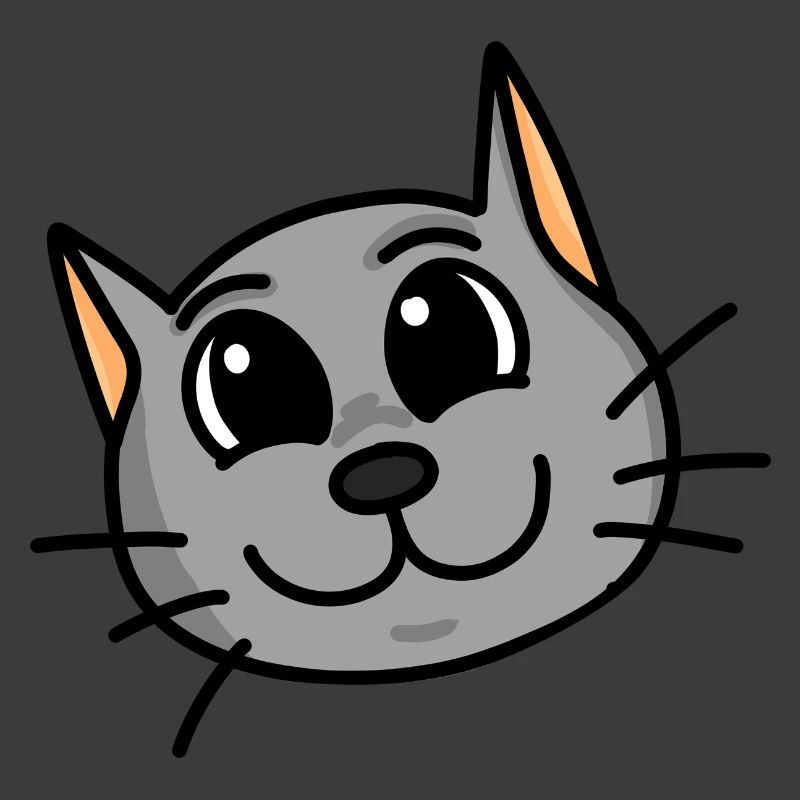 Lustiger Tierkopf Katze