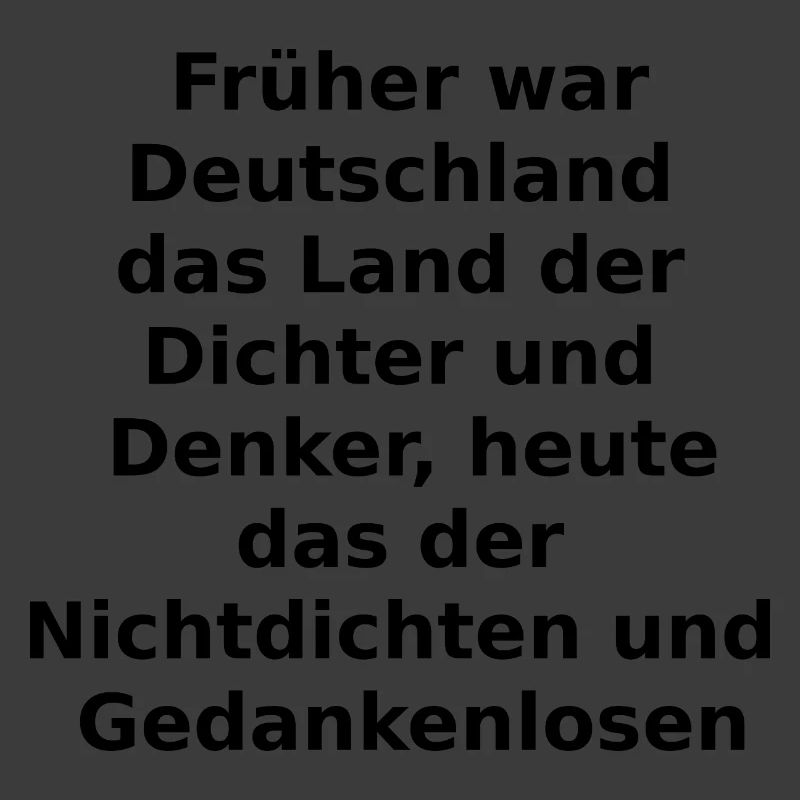 Dichter und Denker?