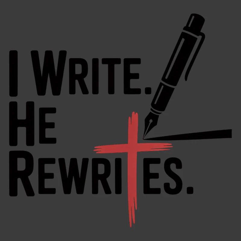 I Write He Rewrites Glauben Jesus