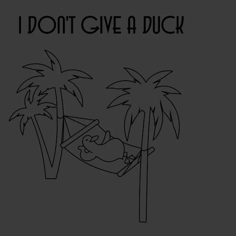 Ente mit witzigem Spruch