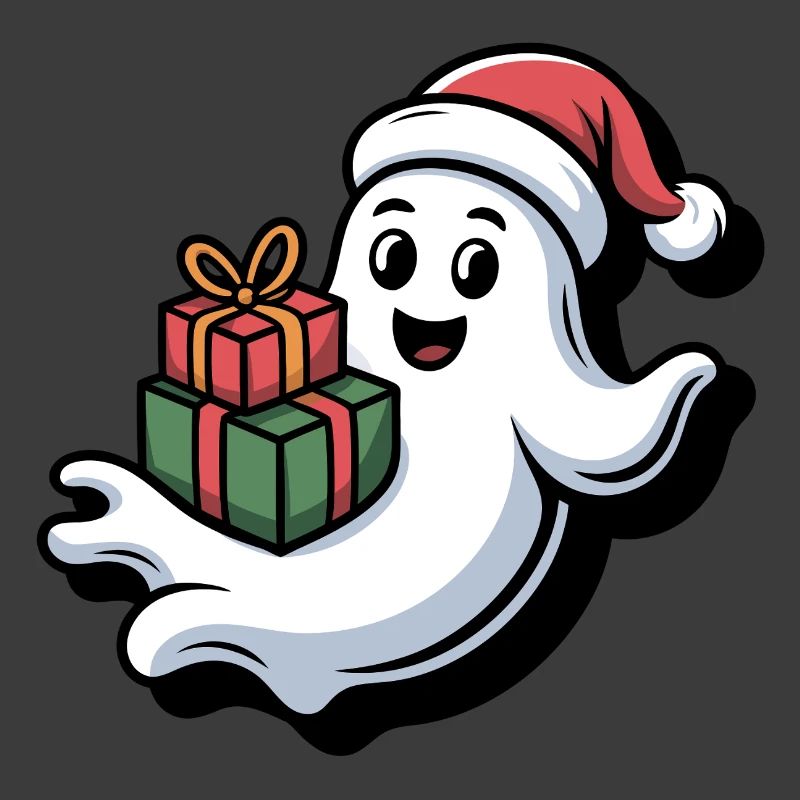 Weihnachtsgeist mit Geschenken