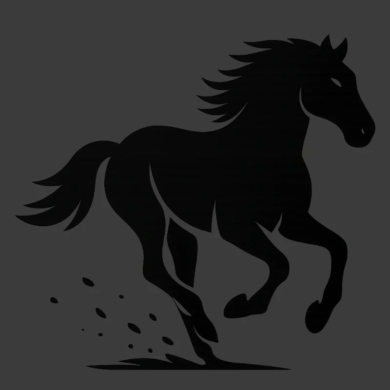 Pferdegalopp Silhouette