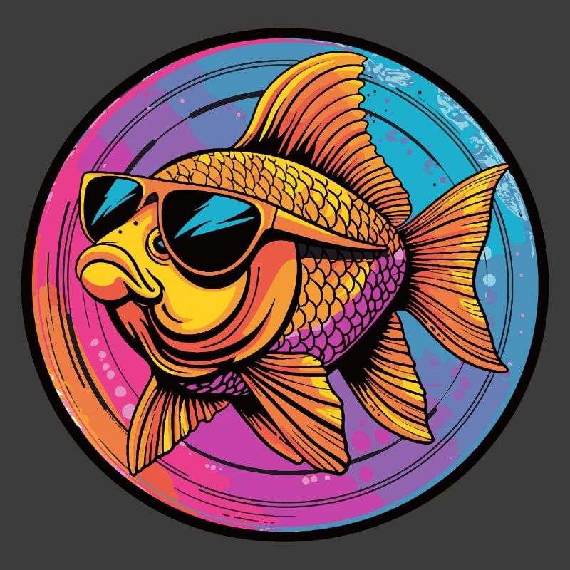 Goldfisch mit Sonnenbrille