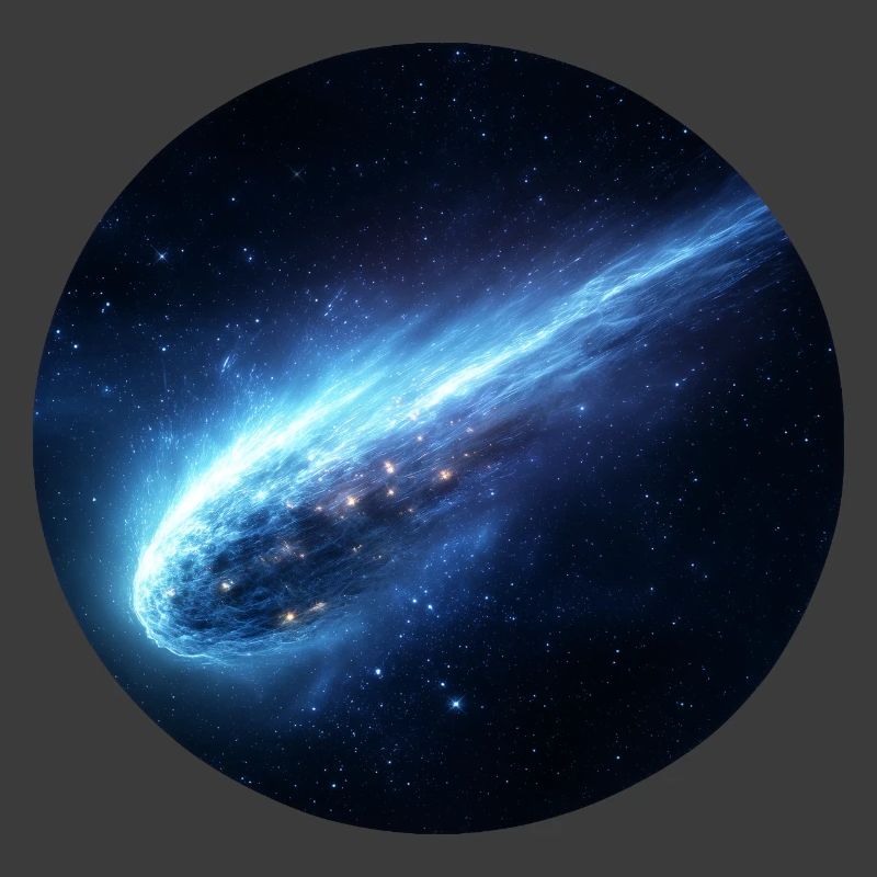 Astronomie Comète Spatiale Queue en Ligne