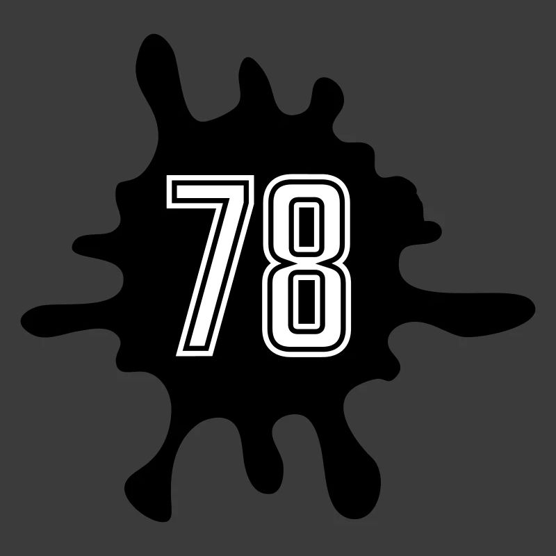 Klecks 78 Zahl