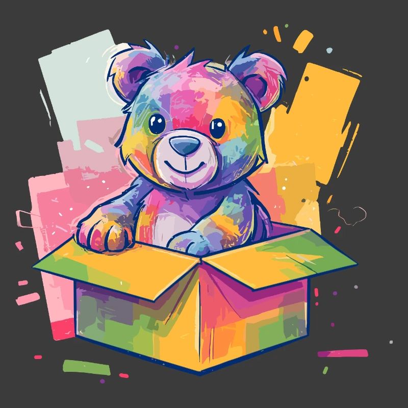 Rainbow Bear in a Box