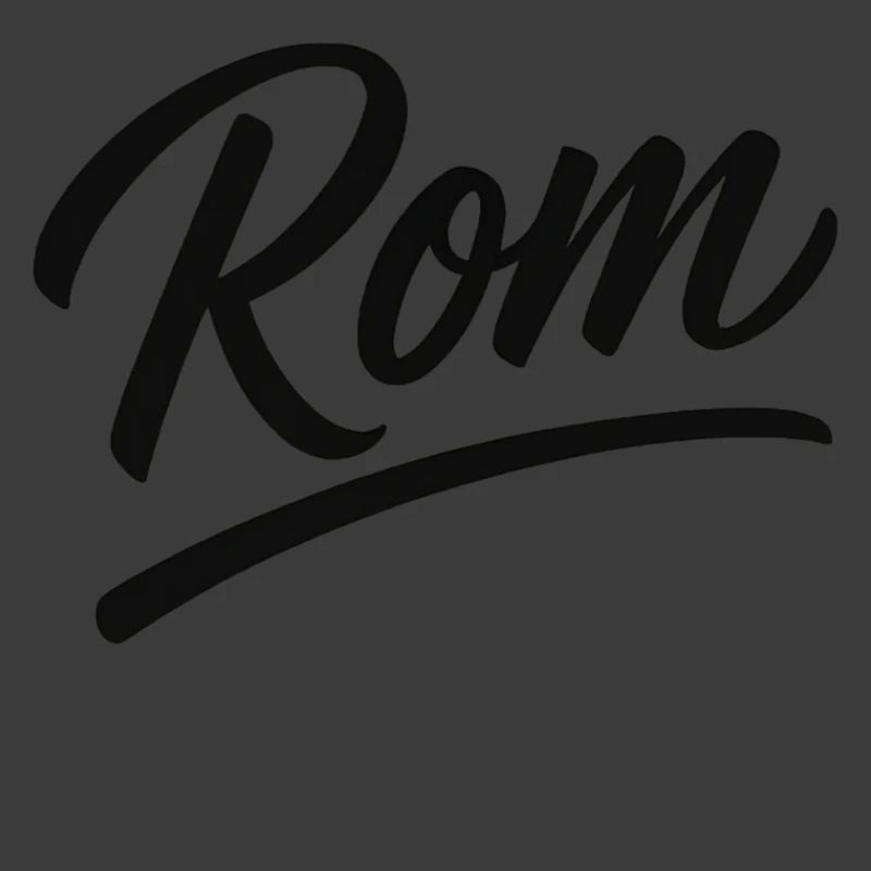 Rom Script Schriftzug Unterlinie