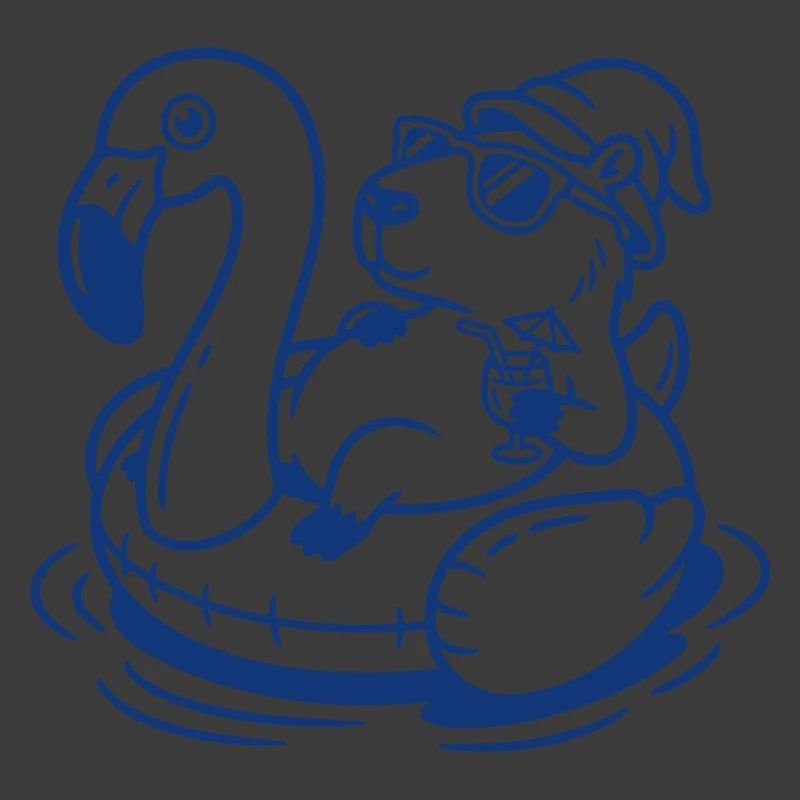 Flamingo-Float Capy