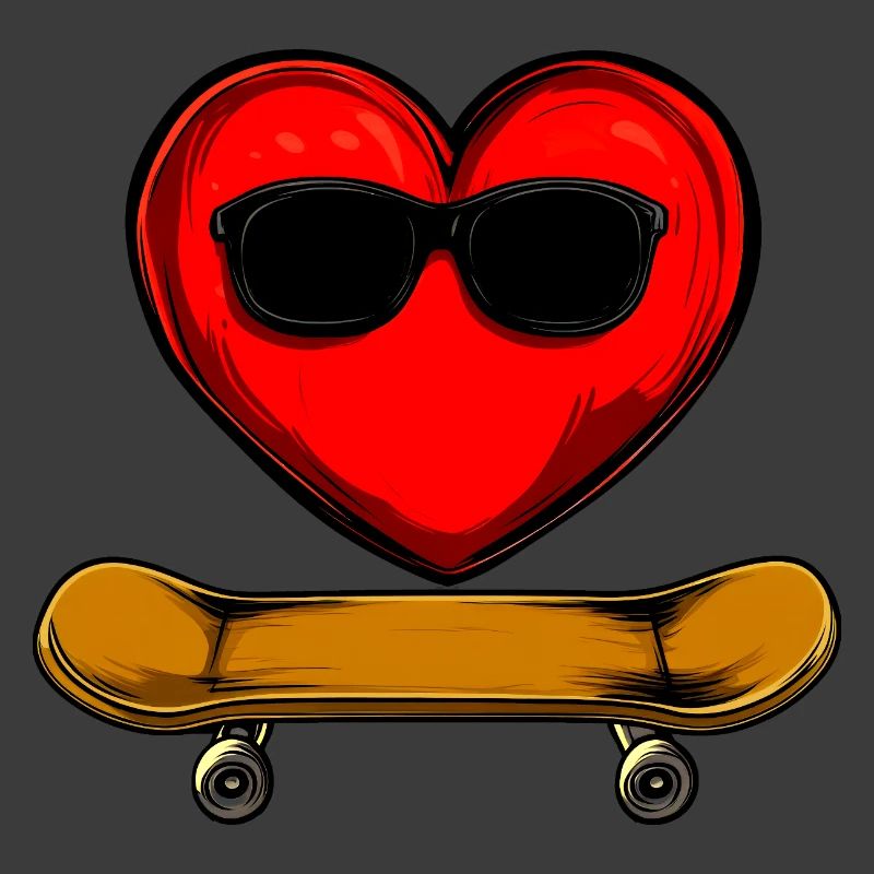 Skateboarder Herz