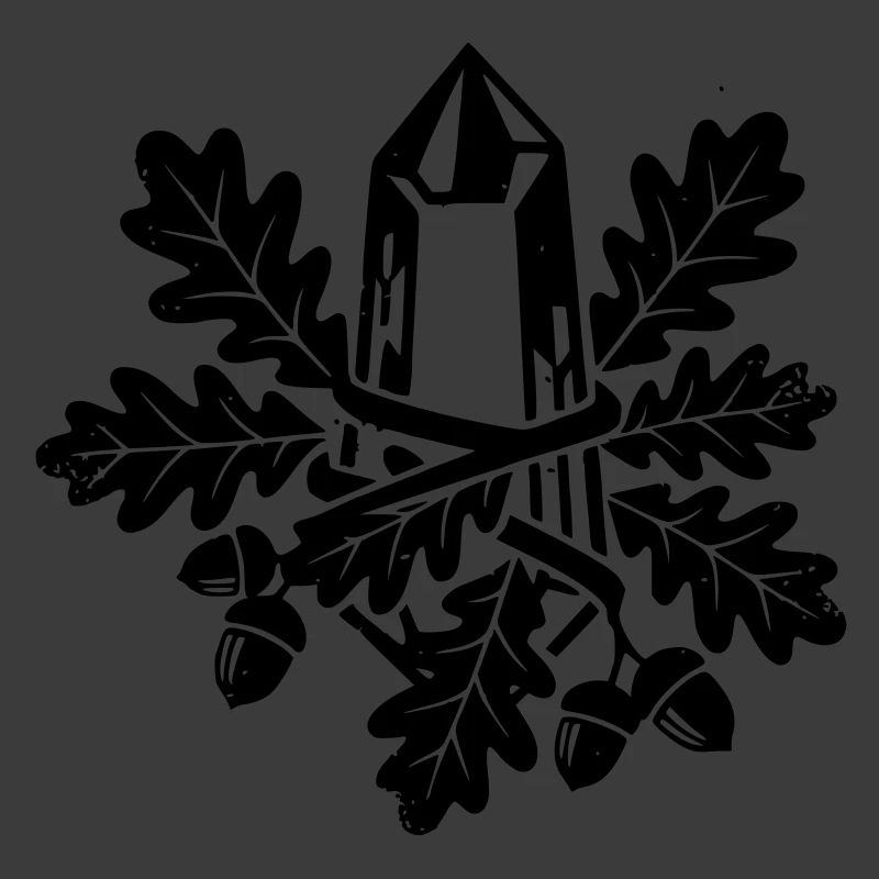 Crystal Oak Leaf Magic Forest