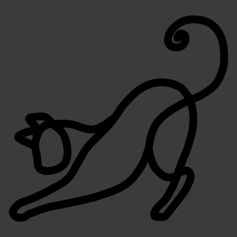 Minimalistische Katze