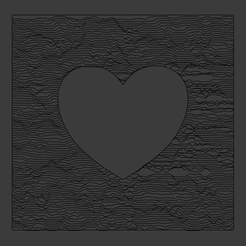 Ruhiges Herz – Schwarz