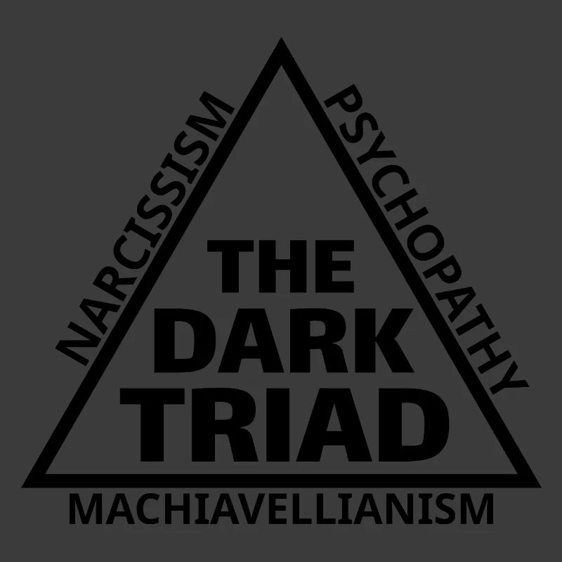 Dark Triad Meme Triangle Minimal Design