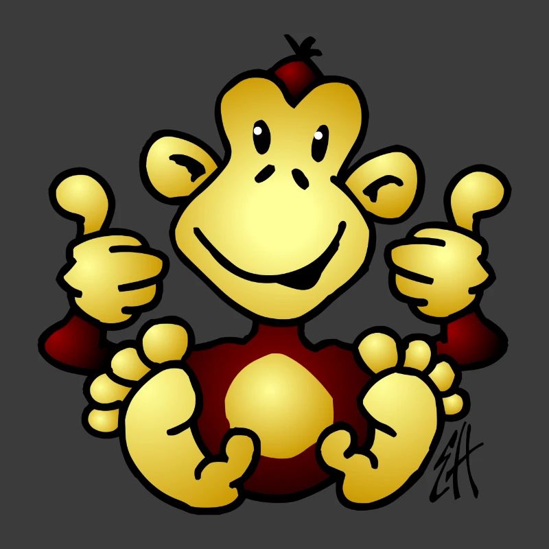 Full Color Monkey Design