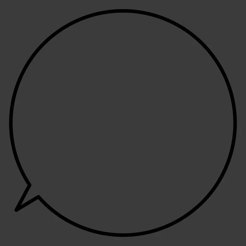 Speech bubble request text customizable