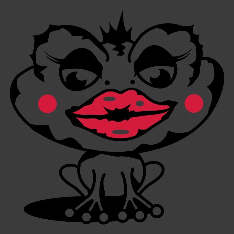 Eine Kröte mit dicker Lippe