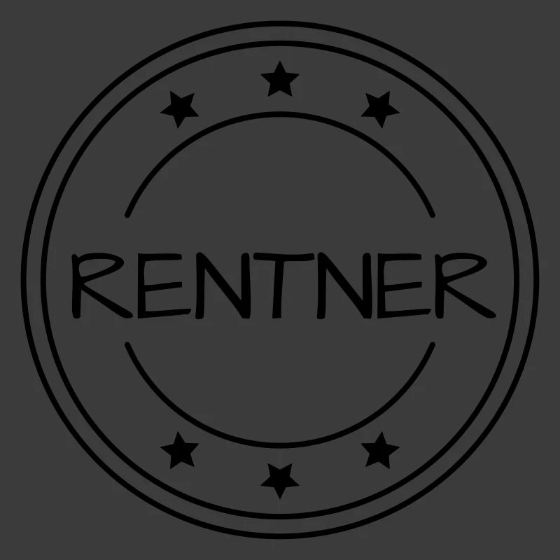 Rentner Stempel Ruhestand