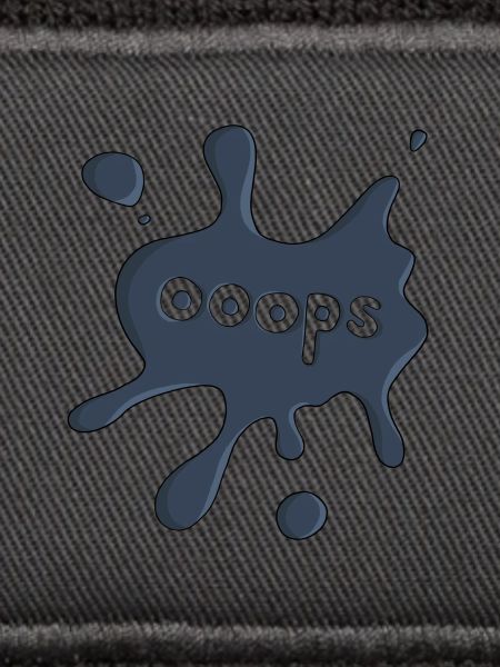 Fleck ooops dunkelblau