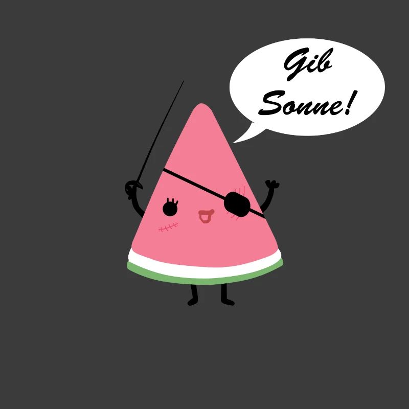 Melone Pirat Sonne