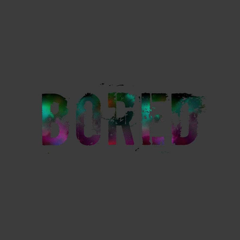 Bored Color Explosion Graffiti Text