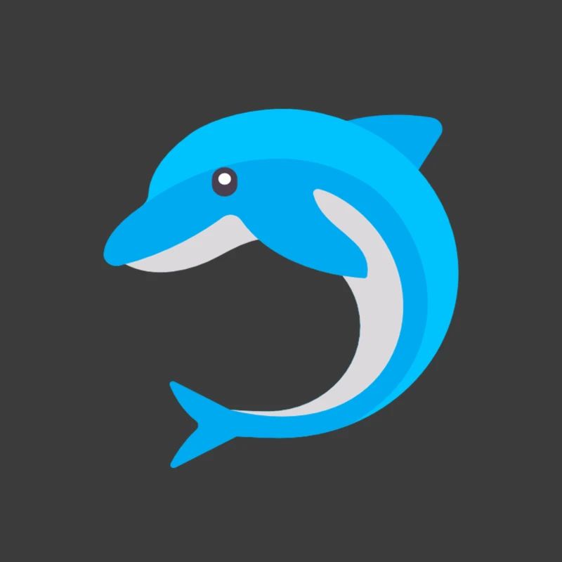 blauer Delphin