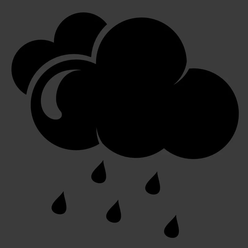 Wolke mit Regentropfen