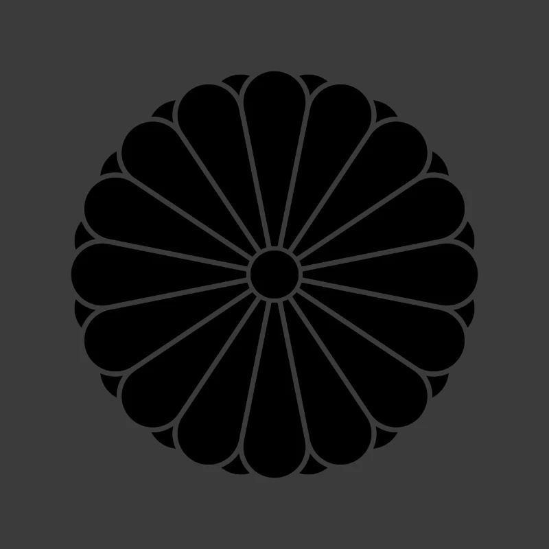 Kiku Chrysanthemum Mon schwartz