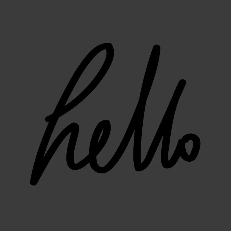 bonjour - écriture