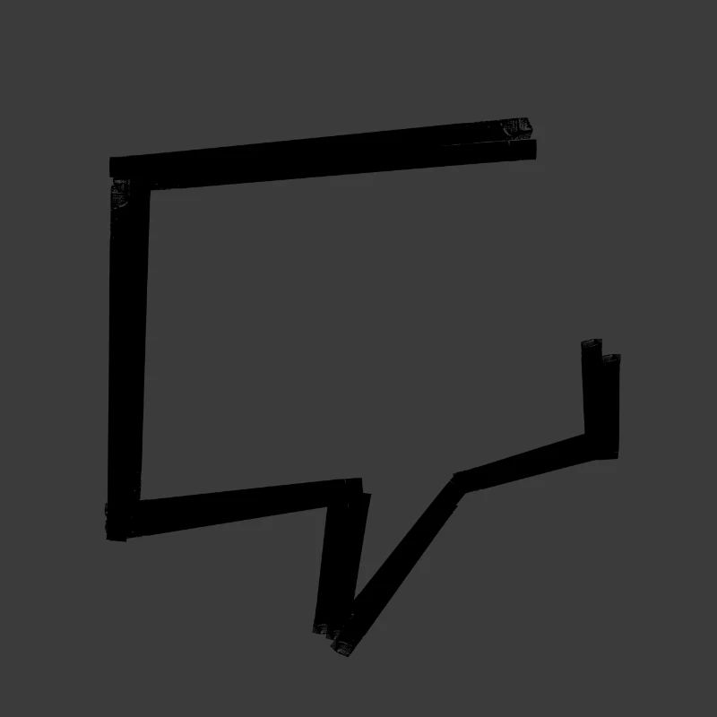 Speech bubble - tape