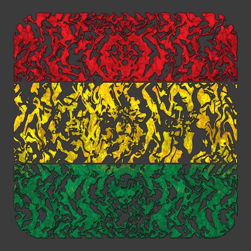 Abstract Rasta Pattern in Colors