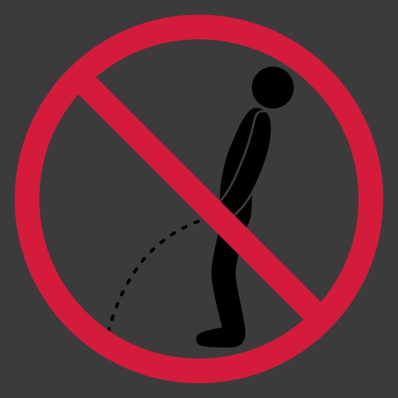 no standing pee prohibited shield pissing loo