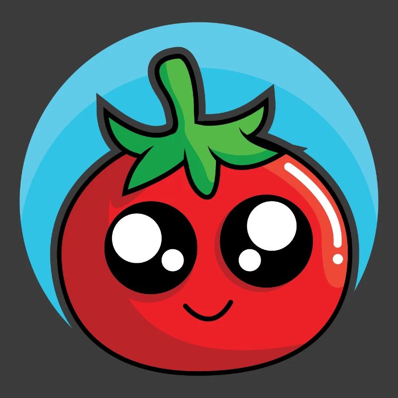 Fröhliche Tomate