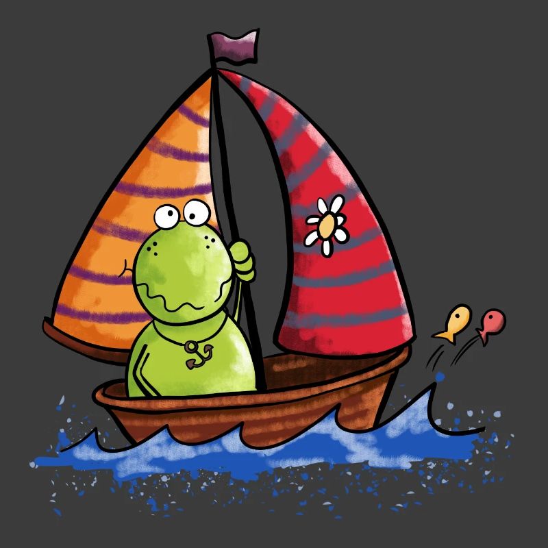 Frosch auf See