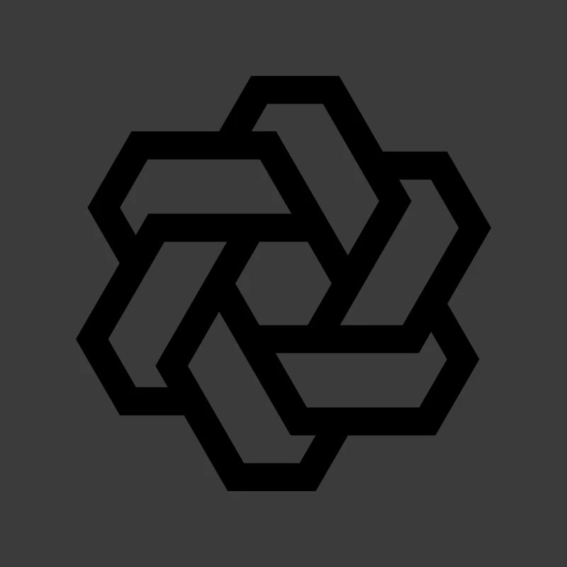 Logo cercle hexagonal