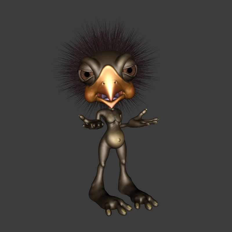 Lustiger süßer Vogel