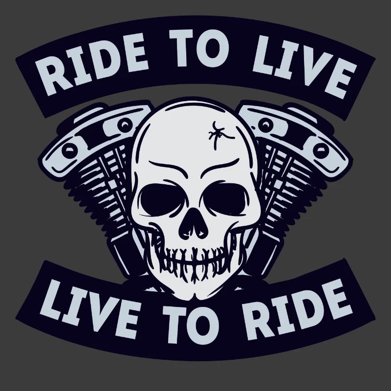 Motorcycles skull motorcycle biker statement