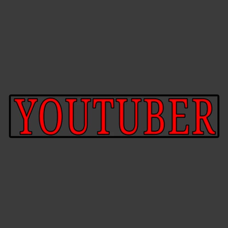Youtuber Schriftzug