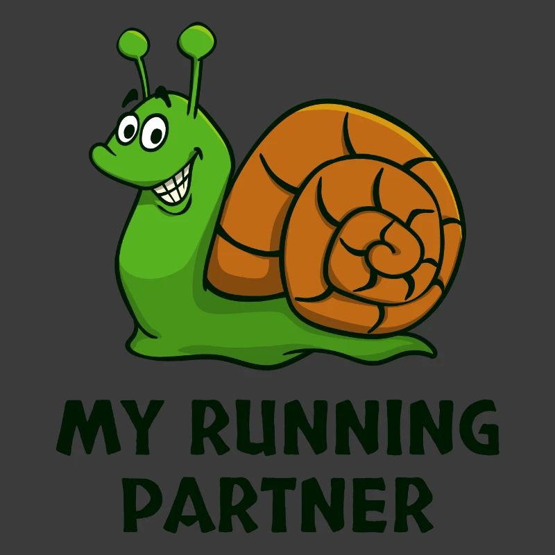 Snail's Pace Partner Look Slow Running Jogging