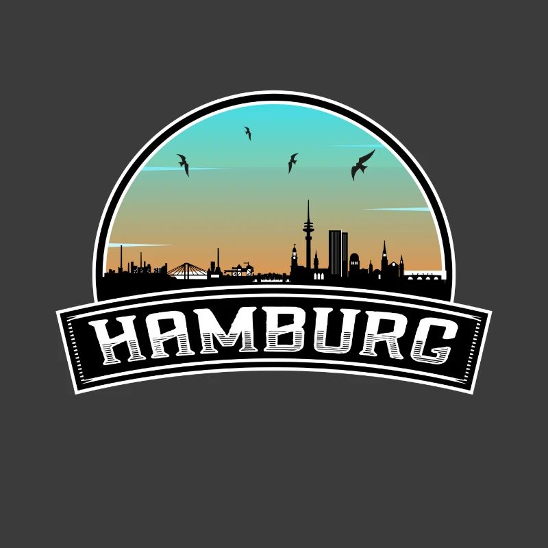 Hamburg Germany Skyline German Souvenir