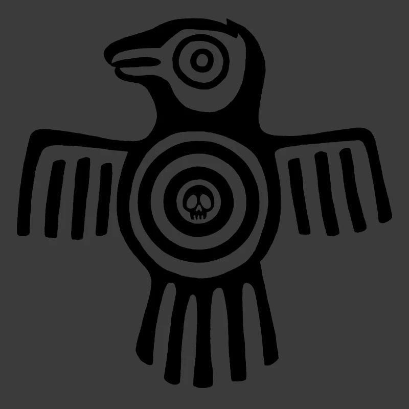 Schwarzer Inka-Vogel