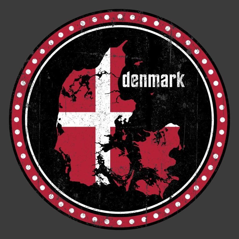 Flaggenabzeichen der Dänemark-Karte