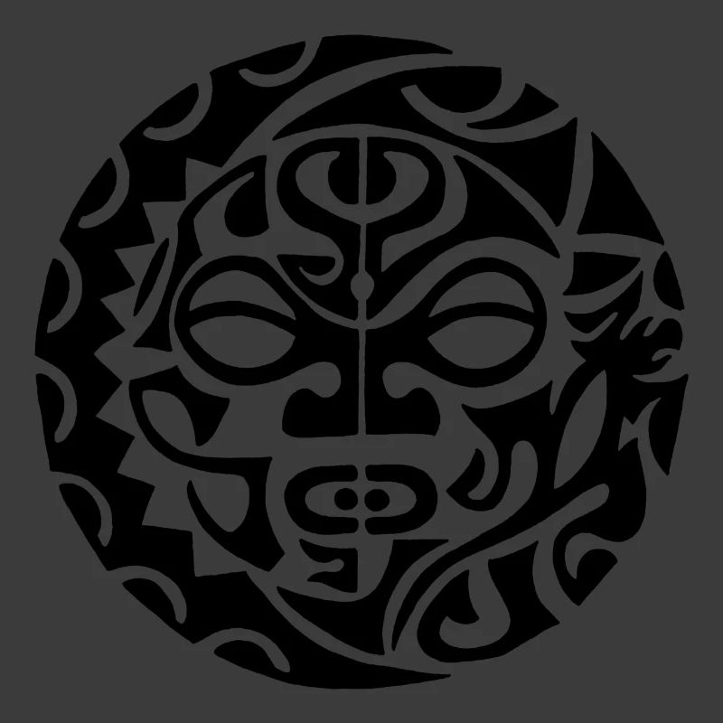 Schwarzer polynesischer Todeskopf