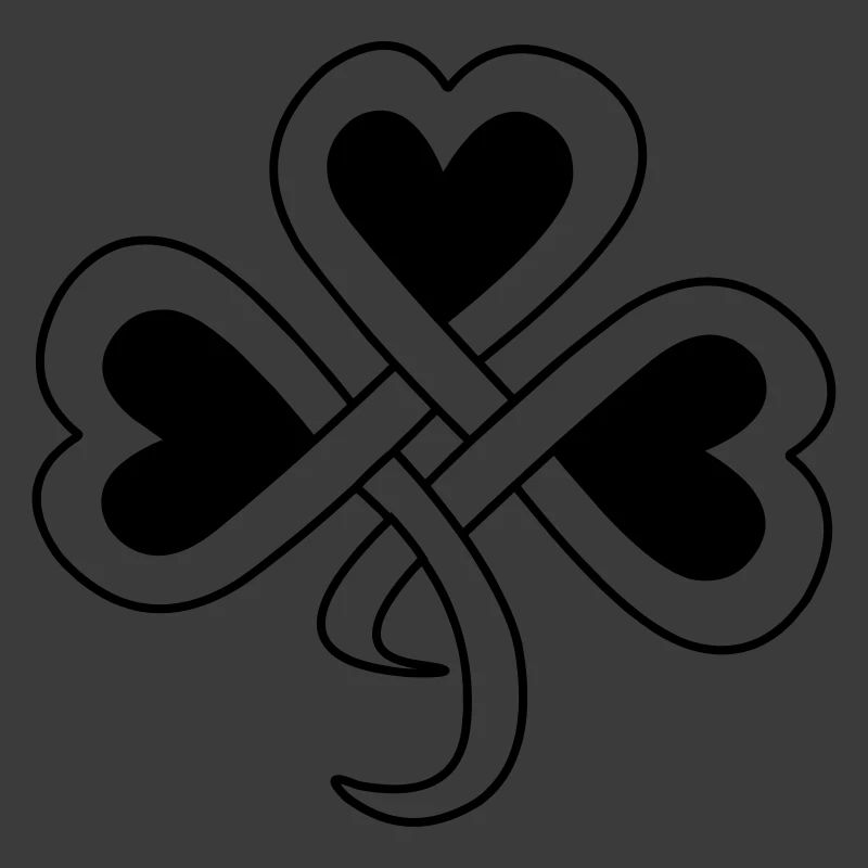 Celtic clover vector shade