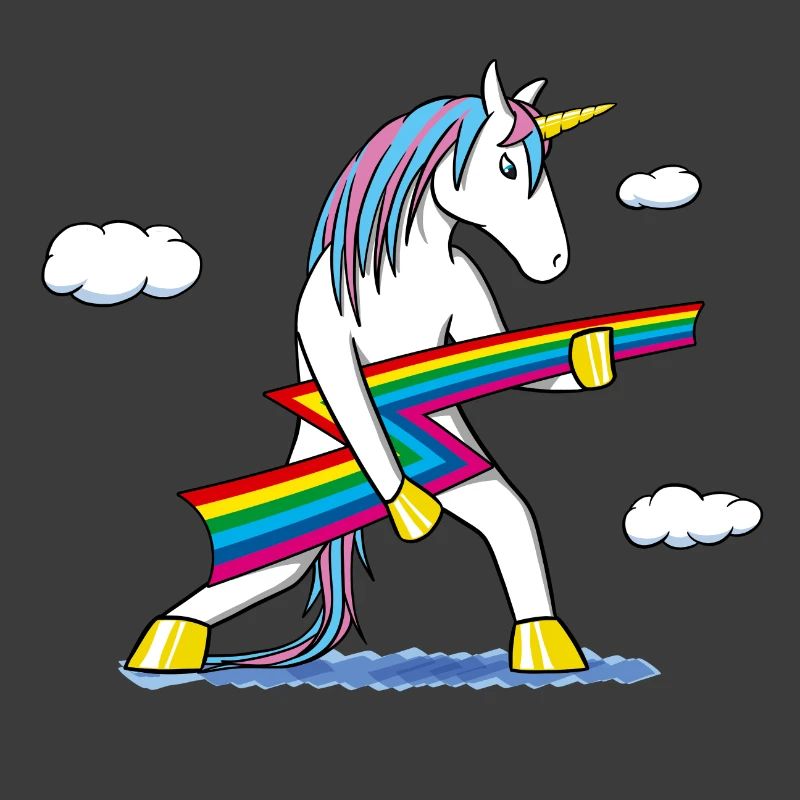 Rainbow Rock – Einhorn mit Regenbogenblitz