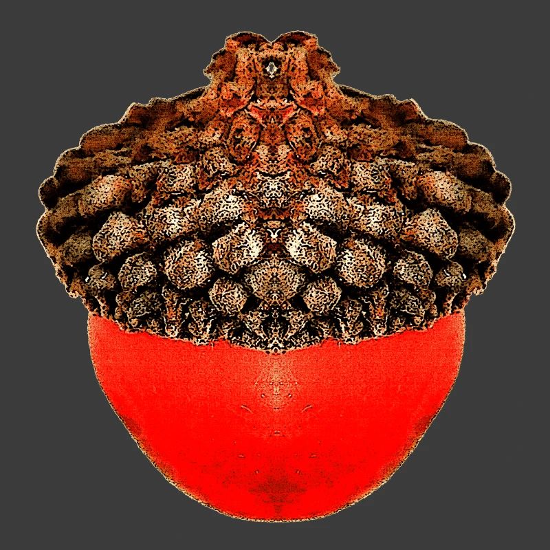 schöne Herbstdrucke, Eichelfoto, unisex herbst