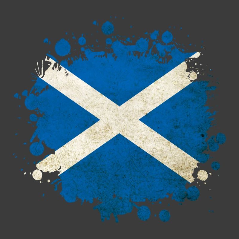Schottland Klecks Flaggen Design