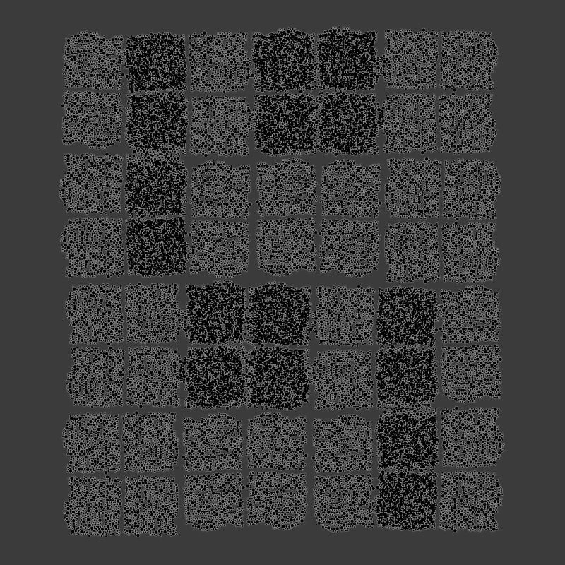 Abstract Cell Pattern in Black and White