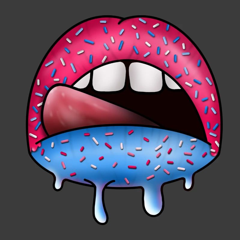 Zuckerlippen Neon Tropfkunst