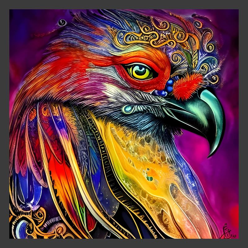 Wunderbare bunte Krähe