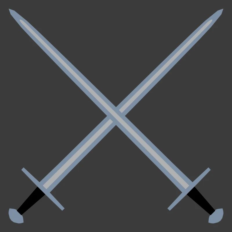 Épées croisées.
